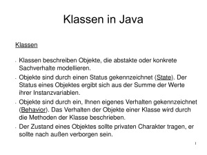 Klassen in Java