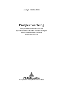 Prospektwerbung - E-thesis / Helsingin yliopisto