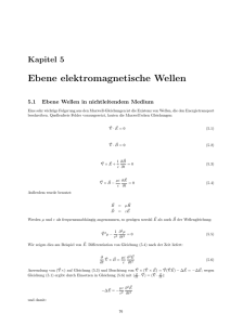 Ebene elektromagnetische Wellen