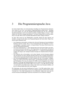 3 Die Programmiersprache Java - Einführung in die Informatik