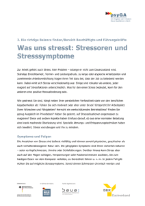 Was uns stresst: Stressoren und Stresssymptome