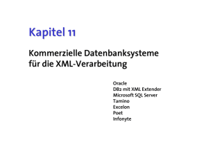 XML und Datenbanken - Die DBS