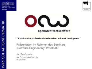 openArchitectureWare - Workflow