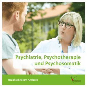 Psychiatrie, Psychotherapie und Psychosomatik