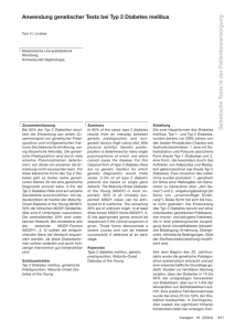 Genetische Tests in der Patientenversorgung Anwendung