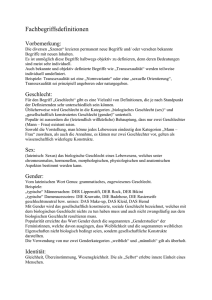 Fachbegriffsdefinitionen - Transsexuelle Heidelberg