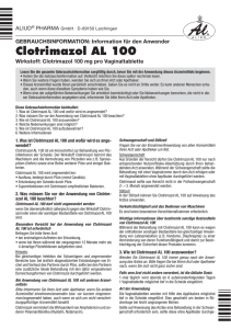 Clotrimazol AL 100 - Medikamente per Klick