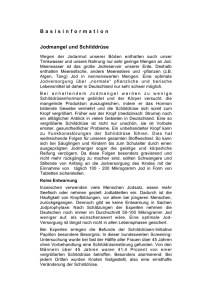 Basisinformation Jodmangel und Schilddrüse