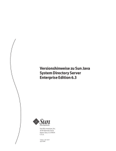 Versionshinweise zu Sun Java System Directory Server Enterprise