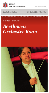 Beethoven Orchester Bonn - Stadttheater Aschaffenburg