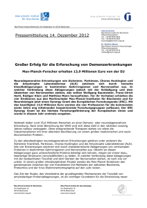 Pressemitteilung  - Max-Planck