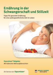 Ernährung in der Schwangerschaft und Stillzeit