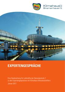 expertengespräche - Klimahaus Bremerhaven