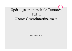 Update gastrointestinale Tumoren – Teil 1: Oberer