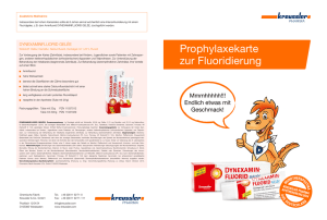 Prophylaxekarte zur Fluoridierung