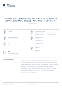 Advanced Solutions of Microsoft SharePoint Server 2013 (MOC