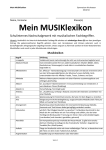 Mein MUSIKlexikon - Gymnasium Kirchseeon