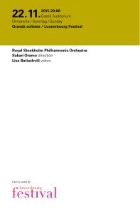 Royal Stockholm Philharmonic Orchestra Sakari Oramo direction