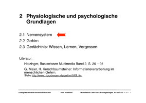 2 Physiologische und psychologische Grundlagen
