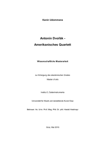 Antonín Dvořák - Amerikanisches Quartett