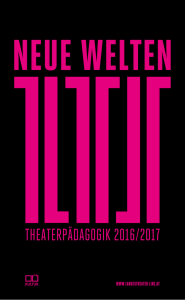 theaterpädagogik 2016/2017