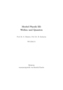 Physik III - Institut für Theoretische Physik