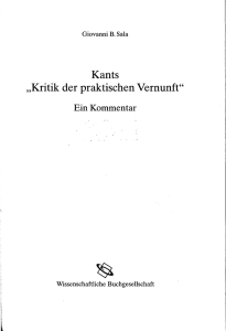 Kants ,Kritik der praktischen Vernunft`
