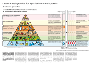 Lebensmittelpyramide für Sportlerinnen und Sportler