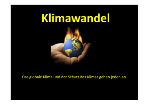 Vortrag Klimawandel und globale Erwärmung