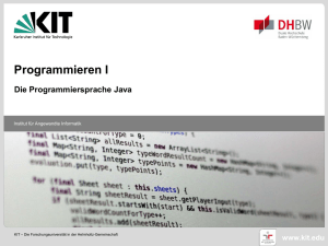 Programmieren I - Java - KIT