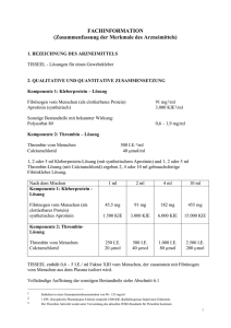 FACHINFORMATION (Zusammenfassung der Merkmale des