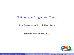 Einführung in Google Web Toolkit