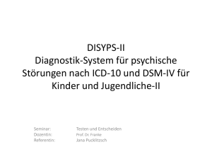 DYSYPS-II Diagnostik-System für psychische Störungen nach ICD