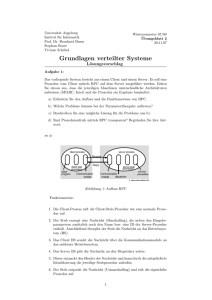 Grundlagen verteilter Systeme - Institut für Informatik