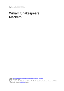 William Shakespeare Macbeth