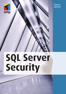 SQL Server Security - Verlagsgruppe Hüthig Jehle Rehm GmbH