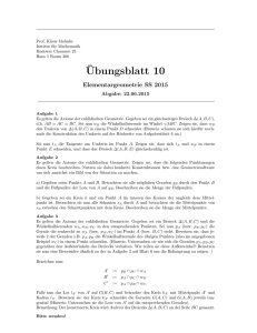 Ubungsblatt 10 - Institut für Mathematik
