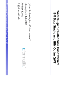 3. Werkzeuge fuer Datenbank Handwerker_IBM Data Studio und