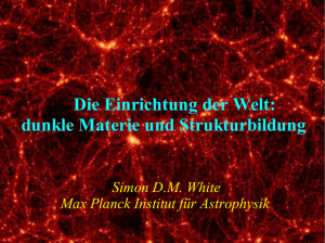 dunkle Materie und Strukturbildung