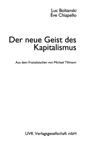 Der neue Geist des Kapitalismus