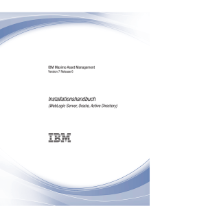 IBM Maximo Asset Management: Installationshandbuch (WebLogic