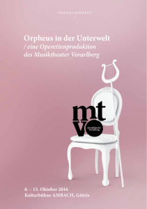 Programmheft 2016 - Musiktheater Vorarlberg