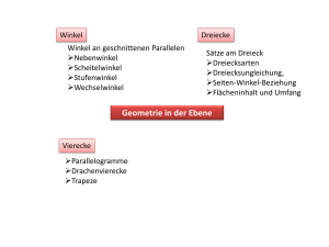 Geometrie in der Ebene