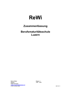 Zusammenfassung Berufsmaturitätsschule Luzern