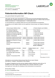 Patienteninformation INF-Check