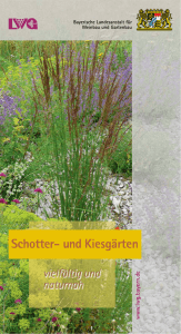 Schotter- und Kiesgärten - Vielfältig und naturnah