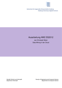 AW2 Ausarbeitung - Data Mining in der Cloud