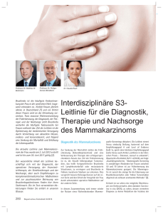 Interdisziplinäre S3- Leitlinie für die Diagnostik, Therapie und