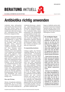 Antibiotika richtig anwenden