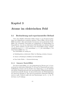 Kapitel 3 Atome im elektrischen Feld
